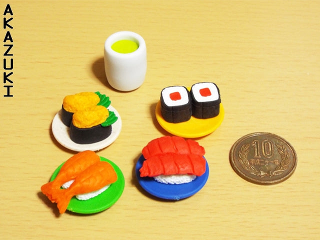 Pencil Erasers Sushi Dessert Sport Cute Erasers Party Bags Fillers Dessert Erasers